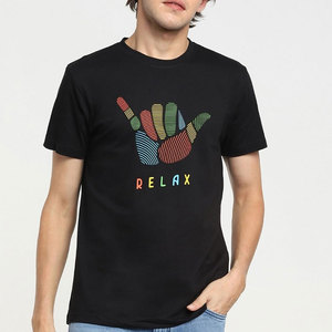 Camiseta de Cuello Redondo de Algodón Premium para Hombre, Transpirable, Informal, de Manga Corta, para Uso Diario y Deportivo, Camisetas de Algodón Personalizadas para Hombre - Product Image 4