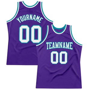 Camiseta de Baloncesto Personalizada Morada, Uniforme de Equipo Personalizado, Camiseta sin Mangas de Malla de Secado Rápido para Hombres y Niños - Product Image 6