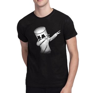 เสื้อยืดแขนสั้นสีดำสำหรับผู้ชาย พิมพ์ลายรุ้งหลากสี คอกลม ทรงปกติ ผ้าเจอร์ซีย์คอตตอน พิมพ์ลายดิจิทัล คุณภาพสูง - Product Image 5