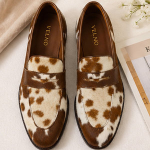 Chaussures décontractées en cuir de vachette 2026 pour hommes – Mocassins confortables en cuir véritable à enfiler pour le quotidien - Product Image 1