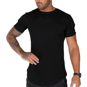 Camisetas de entrenamiento de culturismo para hombre, camiseta informal de verano de algodón transpirable antipilling de manga corta - Product Image 3