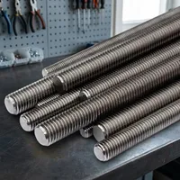 Premium 10mm Stainless Steel Galvanized Nickel Threaded Rod Fully Threaded High Strength OEM Industrial Fastener Anti-Corrosion