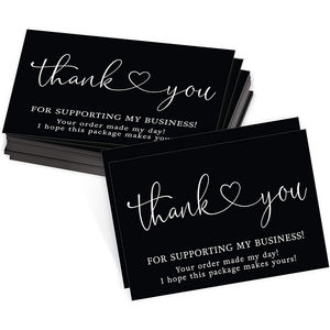 Cartes de remerciement personnalisées, cartes de vœux de luxe avec impression dorée pour les cadeaux de mariage, les emballages de marques et les occasions spéciales - Product Image 6