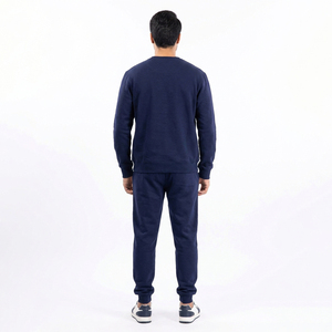 Conjunto de Sudadera con Cuello Redondo para Hombre, 2 Piezas |   Sudadera de Forro Polar y Pantalones Deportivos |   Conjunto Deportivo Informal - Product Image 3