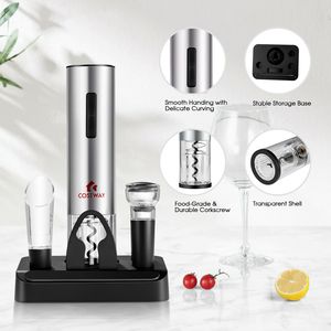 Set Apribottiglie Elettrico 6-in-1 con Tagliacapsule per Appassionati di Vino - Product Image 5