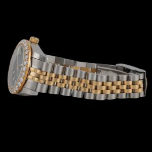 Reloj de Lujo para Hombre con Bisel de Dos Tonos y Esfera Redonda Verde, con Diamantes Moissanite, Personalizado, Premium, para Fiestas - Product Image 2