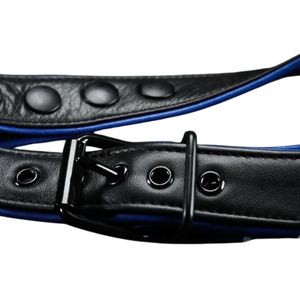 Arnés de Pierna de Cuero para Hombre, Azul, Correa Ajustable, Cuero Premium, Ropa de Club - Product Image 5