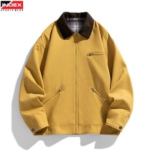 Veste de travail en toile de qualité export, uniforme de sécurité industrielle avec logo personnalisé et support pour les commandes en gros - Product Image 1