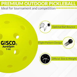 Pickle <b>Ball</b> 40 Holes-Aerospin Professional Competition 40 Hole Pickleball <b>Ball</b> High <b>Bounce</b> Match <b>Ball</b> Rotational Molding - Product Image 3