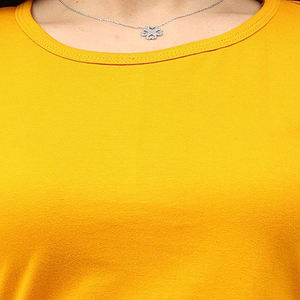 Breathable Wholesale Plain Women <b>Crop</b> <b>Top</b> T Shirt 100% Cotton Polyester Crewneck Color Short Sleeve Summer Women T Shirts - Product Image 6
