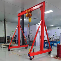 Mini-grue portique de 1 à 2 tonnes avec palan électrique à chaîne pour la manutention des matériaux