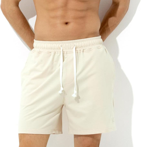 Shorts de course pour hommes à séchage rapide, respirants, écologiques, légers, avec cordon de serrage élastique à la taille, couleur unie, vêtements de sport d'été - Product Image 3
