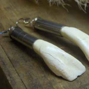 Eco-Friendly Bone <b>Earrings</b> Handmade Craft - Product Image 1