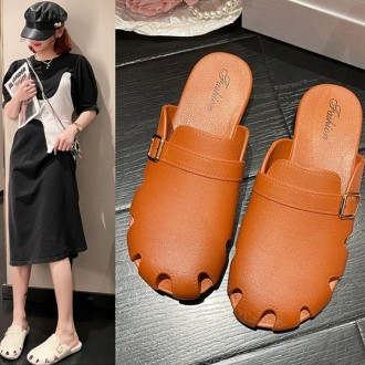 Women's 3-Color Blofer Mule Flat Slippers Casual Clogs & Mules LK-BL07