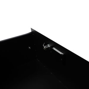 Armadio per Attrezzature DJ in Acciaio 4U con Cassetti e Chiavi - Nero - Rack Utilitario da 19 Pollici - Product Image 6