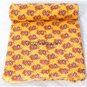 Tissu 100% Coton Pur Écologique Tissé 60S/60S Léger Imprimé au Bloc Séchage Rapide Respirant pour Femmes et Filles - Product Image 3