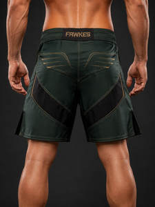 Fawkes Boxing <b>Shorts</b> Men's Blue Black <b>Silver</b> Lightning Print Moisture-Wicking Breathable Regular Fit Adult Customized Fabric - Product Image 5