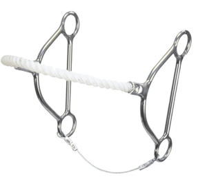 Nuevo Bridón Hackamore Western para Caballo con Cuerda, 6 Pulgadas, Frenillos Stage C, Personalizable, de Acero Inoxidable - Product Image 4