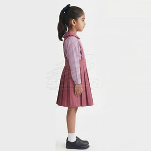 Quality Cotton Student Clothing <b>Set</b> School Uniform for Kids with Shirt Pants Skirt <b>Sweater</b> and Custom School Identity Options - Product Image 4