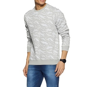 Sweat-shirt à col rond surdimensionné pour homme de haute qualité avec logo personnalisé, en molleton de coton, streetwear décontracté, OEM - Product Image 1