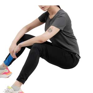 Camiseta Deportiva de Manga Corta para Mujer, de Secado Rápido, Cuello Redondo, Ligera, Transpirable, para Gimnasio, Fitness, Entrenamiento, Running, Ropa Deportiva Informal - Product Image 3