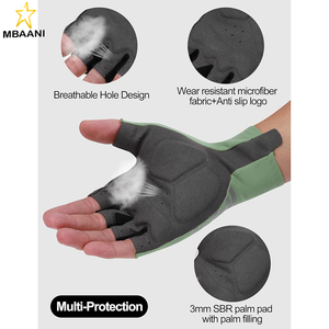 Guantes de Ciclismo para Hombre y Mujer, Guantes Transpirables Ligeros de Medio Dedo para Bicicleta de Montaña y Carretera - Product Image 4