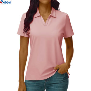 Chemises polo pour femmes, vente chaude, style décontracté d'été, chemises à manches courtes de couleur unie pour femmes, logo personnalisé, respirantes, meilleur jersey tricoté - Product Image 2