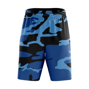 Pantalones cortos transpirables OEM de secado rápido, pantalones cortos de punto de poliéster con estampado informal y bolsillos para hombre, ropa deportiva para fitness y entrenamiento. - Product Image 3