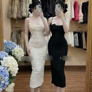 เดรสยาวผู้หญิงสไตล์เรียบหรู ผ้าไหม ใส่สบาย เหมาะสำหรับโอกาสต่างๆ ทั้งลำลองและเป็นทางการ - Product Image 5