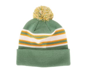 Custom Logo Character Acrylic Flat Knitted Breathable Waterproof Unisex Adjustable Cuffed Pom Pom Beanie Sport <b>Winter</b> Beach <b>Hat</b> - Product Image 1