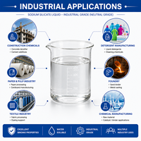 Silicate de sodium liquide économique de qualité industrielle, pureté minimale 40%, CAS 1344-09-8, détergent, construction, approvisionnement en vrac direct d'Inde