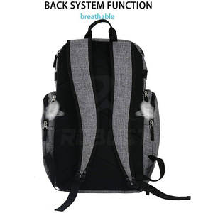 Sac à dos de basketball, sac à dos de sport quotidien, bretelles confortables, design spacieux, léger, polyester écologique, fermeture éclair - Product Image 6