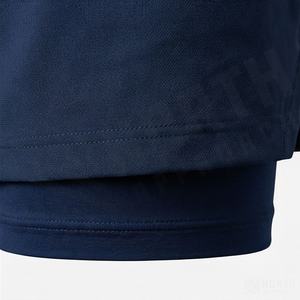 Shorts de course 2-en-1 pour hommes, séchage rapide, avec poche arrière zippée, pour entraînement, fitness, plage, couleur personnalisable, vêtements de sport - Product Image 6