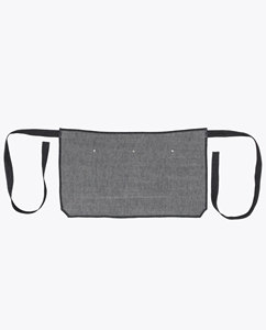 Tablier de cuisine noir en jean et coton personnalisé avec logo pour femme, tablier de travail mi-taille - Product Image 2