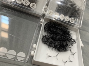 ขนตาปลอมแบบต่อเส้น 8D 0.07 C/CC/DD/LD/M Curl ความยาว 7-20 มม. ทำด้วยมือ ให้ความหนาเป็นธรรมชาติ ยาวพิเศษ คุณภาพพรีเมียม - Product Image 6