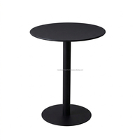 Table d'appoint ronde en fer avec revêtement en poudre OEM personnalisé, table centrale minimaliste, table d'appoint de canapé, mobilier d'hôtel en gros