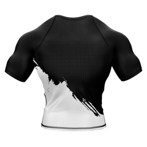 Rashguard personnalisé pour hommes, impression par sublimation, MMA, Muay Thai, BJJ, compression, Jiu Jitsu, grappling, fitness, entraînement en salle de sport - Product Image 3