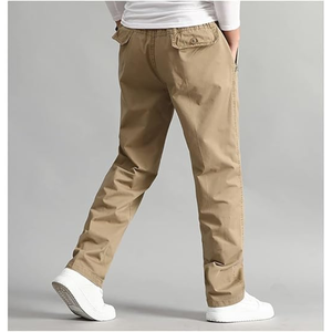 <b>Men</b>’s Cargo Jogger Pants, <b>Elastic</b> Waist Casual Long <b>Trousers</b>, Lightweight Utility Sweatpants for Everyday and Outdoor Wear - Product Image 2