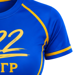 Camiseta Deportiva de Compresión Personalizada SGRHO para Mujer, Sigma Gamma Rho, Sororidad Griega, Elástica, Manga Corta, para Entrenamiento - Product Image 5