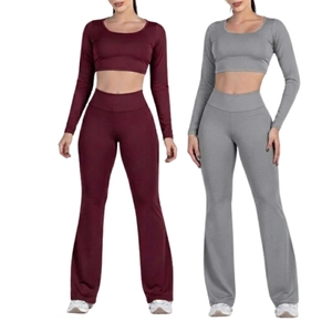 Leggings amincissants et rehausseurs de silhouette pour femmes, personnalisés OEM haut de gamme, et ensemble de vêtements de sport 2 pièces sur mesure - Product Image 2