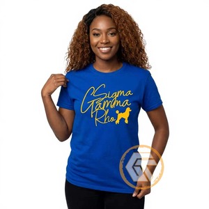 Camiseta Casual de Verano para Mujer de la Hermandad Sigma Gamma Rho, GREEK TREASURES, 100% Algodón, Cuello Redondo, Manga Corta, Ecológica, Venta al Por Mayor - Product Image 1
