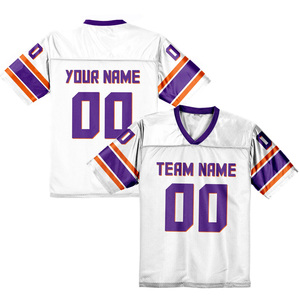 Jersey de Fútbol Americano Premium que Absorbe la Humedad, Tela Fina sin Relleno, Logotipo Personalizado Impreso, Jersey Transpirable para Juegos de Equipo - Product Image 3