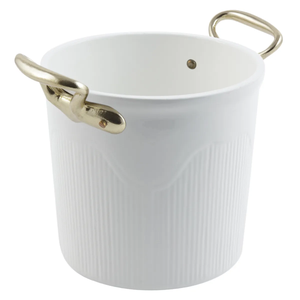 Aluminum Wine Cooler Ice Bucket Footed Bowl 12L Capacity <b>Portable</b> Nickel Plated Party Use - Product Image 4