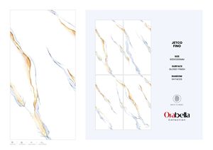 กระเบื้องพอร์ซเลนลายสถาปัตยกรรม ขนาด 60x120 ซม. 600x1200 มม. 24x48 นิ้ว ผิวมันเงา ขนาดใหญ่พิเศษ คุณภาพพรีเมียม สำหรับตกแต่งสไตล์โมเดิร์น - Product Image 2