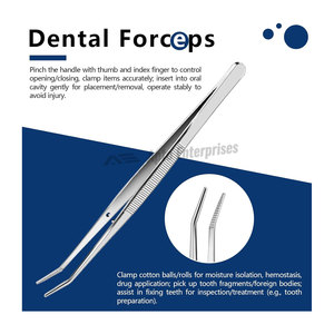 Kit de Herramientas Dentales, Set de Limpieza Dental de 6 Piezas, Espejo Dental, Palillo, Espátula, Lima, Pinzas, Acero Inoxidable 304, Profesional, Manual - Product Image 5