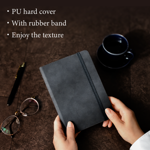 Agenda en PU à couverture rigide GRAVINO A5 B6, coffret cadeau, note de présentation - Product Image 3