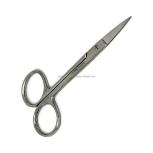 Tijeras Iris de Acero Inoxidable Premium de Alta Calidad, Rectas, 4.5 Pulgadas, Juego de Instrumentos Quirúrgicos Veterinarios y Dentales, OEM ODM - Product Image 3