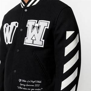 Chaqueta Varsity de Béisbol Personalizada con Logotipo Bordado en Lona, Unisex, 100% Algodón, para Invierno, Venta al Por Mayor 2026 - Product Image 4