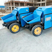Pompe à béton diesel portable sur remorque 10m³/h, transport facile, installation rapide, haute pression pour petits projets, CE, prix usine