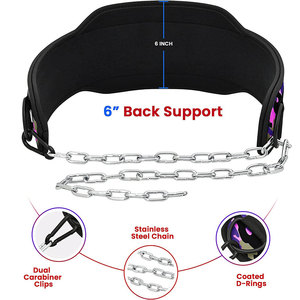 Ceinture de musculation unisexe en néoprène résistante à la transpiration, doublement rembourrée, avec soutien lombaire et coutures renforcées pour renforcer les muscles du tronc - Product Image 2